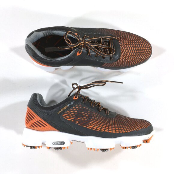FootJoy HyperFlex Golf Shoes Mens Size 7.5 Gray Orange White 51015 main image 6
